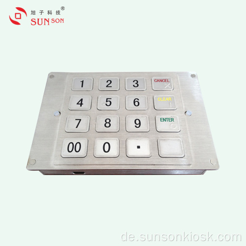 Von 3DES zugelassenes verschlüsseltes Pinpad für unbemannten Zahlungskiosk